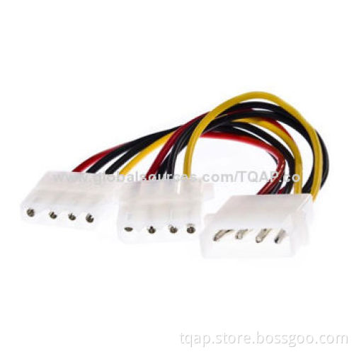 Internal power splitter cable with two 5-1/4" connectors